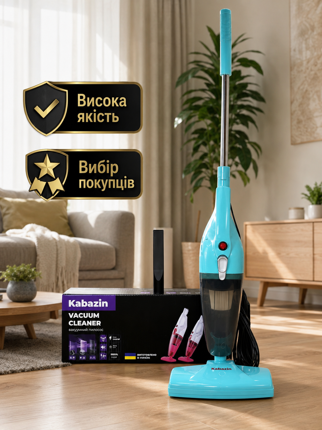 Комплектація пилососа Kabazin